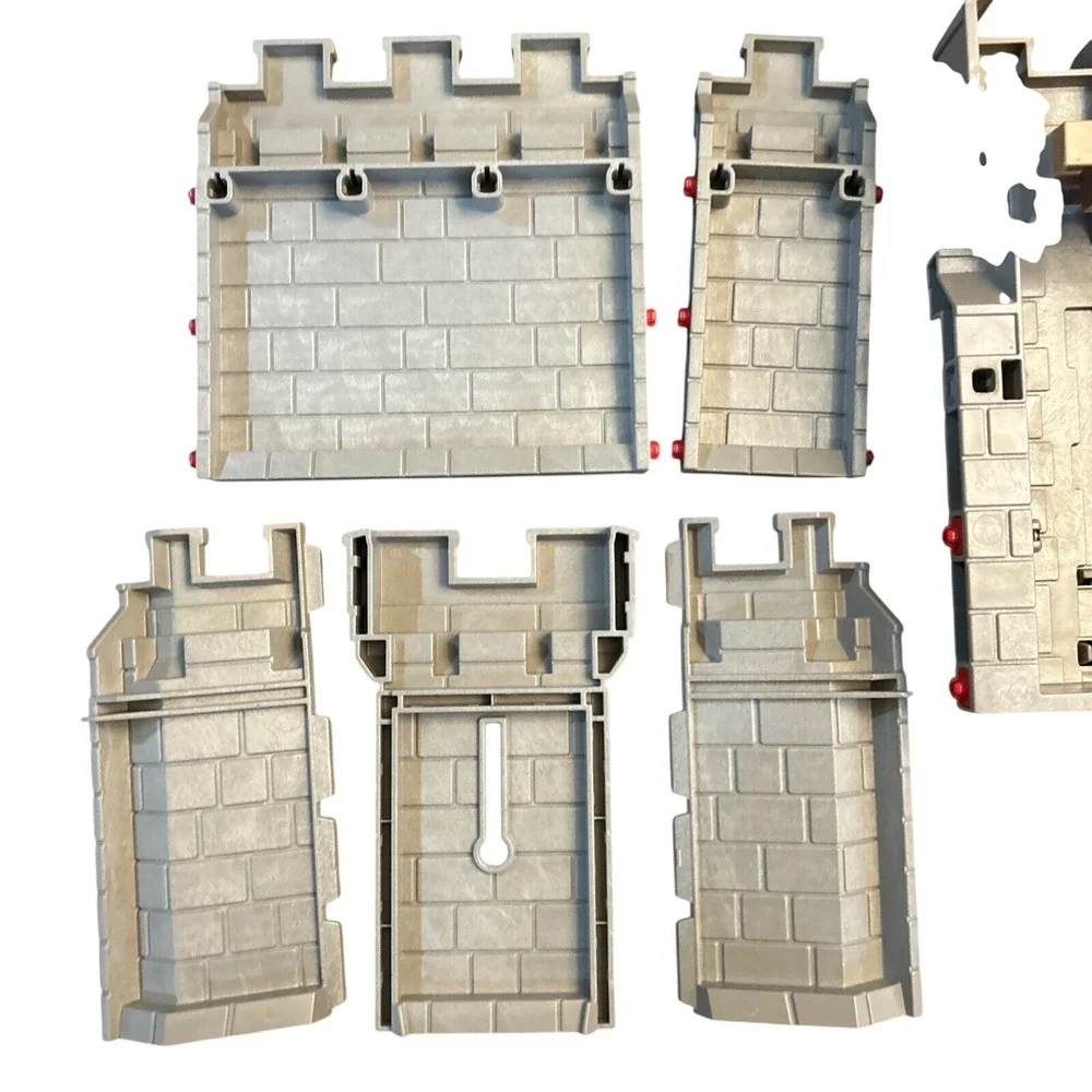 Playmobil Hawks Knight Castle #6001 Incomplete Extra Parts Turret Gate